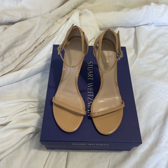 Stuart Weitzman Nudistcurve Ankle Strap Sandal - Picture 2 of 5